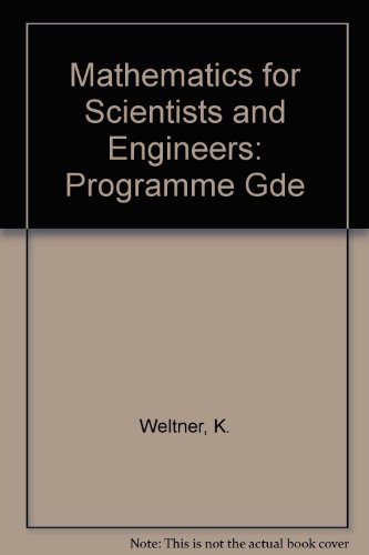 Imagen de archivo de Mathematics for Scientists and Engineers: Programme Gde a la venta por AwesomeBooks