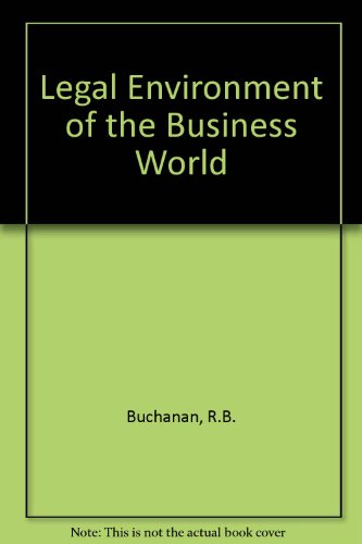 Stock image for The Legal Environment of the Business World for sale by The London Bookworm