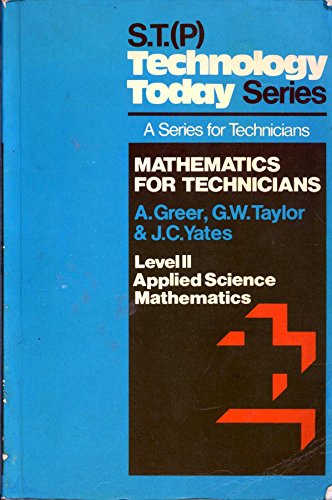 9780859504416: Mathematics for Technicians: Applied Science Mathematics Level 2