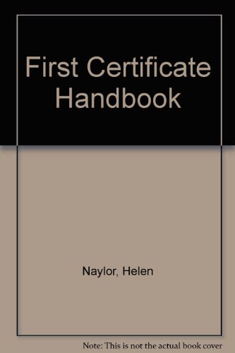 Imagen de archivo de First Certificate Handbook a la venta por Ammareal