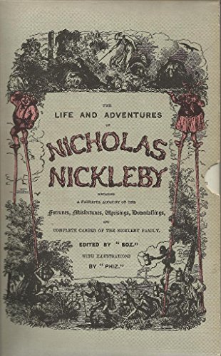 Stock image for The Life and Adventures of Nicholas Nickleby for sale by Pensees Bookshop