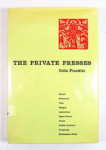 The Private Presses (9780859678353) by Franklin, Colin