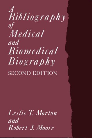 Imagen de archivo de A Bibliography of Medical and Biomedical Biography a la venta por HPB-Red