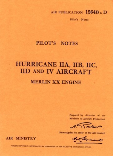 Stock image for Hawker Hurricane II -pilot's Notes for sale by GF Books, Inc.