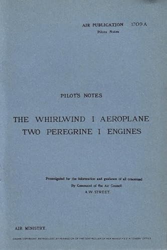 9780859790567: Westland Whirlwind I - Pilot's Notes - OP