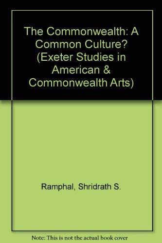 Stock image for The Commonwealth A Common Culture for sale by Merandja Books