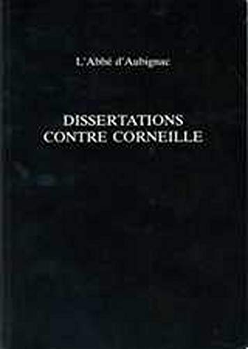 9780859894937: Dissertations contre corneille (Exeter French Texts)
