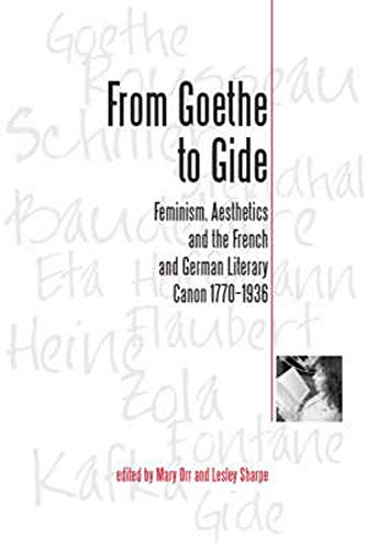 Imagen de archivo de From Goethe to Gide: Feminism, Aesthetics and the Literary Canon in France and Germany, 1770-1936: Feminism, Aesthetics and the French and German Literary Canon, 1770-1936 (European Literature) a la venta por Chiron Media