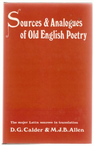 Beispielbild fr Sourches and Analogues of Old English Poetry. The Major Latin Texts in Translation. zum Verkauf von G.F. Wilkinson Books, member IOBA