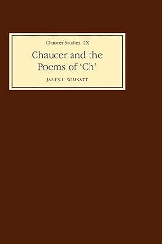 Beispielbild fr Chaucer and the Poems of `CH' in University of Pennsylvania MS French 15 (Chaucer Studies IX) zum Verkauf von Midtown Scholar Bookstore