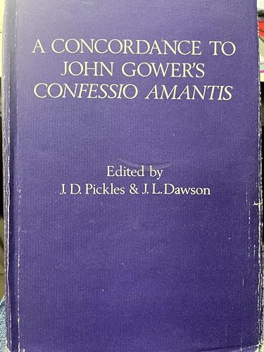 9780859912457: Concordance to John Gower's Confessio Amantis: v. 1 (Publications of the John Gower Society)