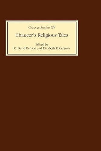 Beispielbild fr Chaucer's Religious Tales (Chaucer Studies, 15) zum Verkauf von Powell's Bookstores Chicago, ABAA
