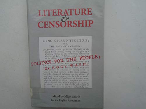 9780859913874: Literature and Censorship: v. 46 (Essays and Studies)