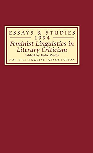 Beispielbild fr Feminist Linguistics in Literary Criticism (Essays and Studies 1994) zum Verkauf von Time Tested Books