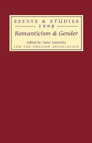 Beispielbild fr Romanticism and Gender. zum Verkauf von Plurabelle Books Ltd