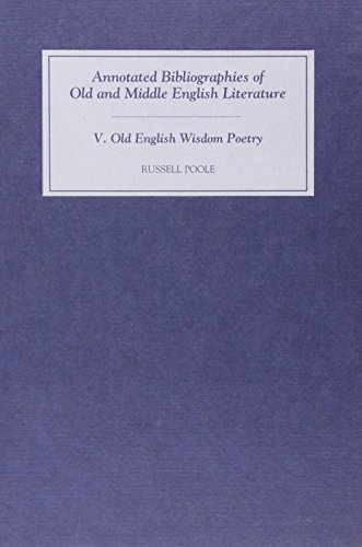 9780859915304: Old English Wisdom Poetry: 5 (Annotated Bibliographies)