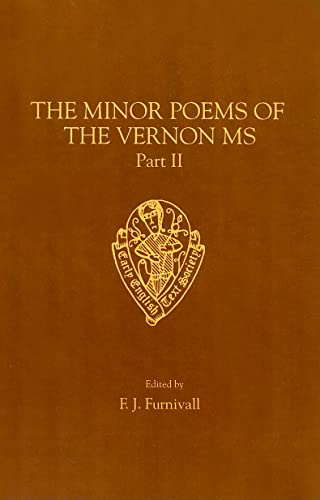 Imagen de archivo de Minor Poems of the Vernon MS Vol II (Early English Text Society Original Series) a la venta por Prior Books Ltd