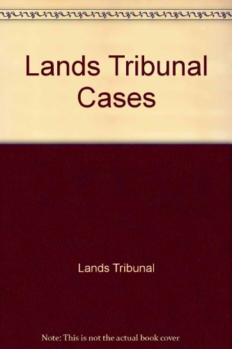 Beispielbild fr Lands Tribunal Cases (Volume 3) zum Verkauf von Anybook.com
