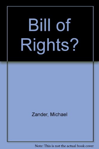 Beispielbild fr A Bill of Rights? 2nd Ed. zum Verkauf von Plurabelle Books Ltd