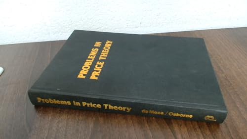 Problems in Price Theory (9780860030201) by David De Meza; Michael Osborne