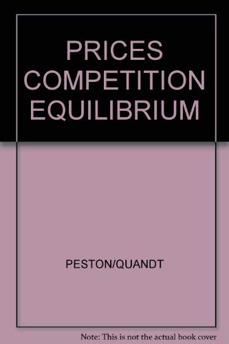 9780860030690: Prices, Competition and Equilibrium