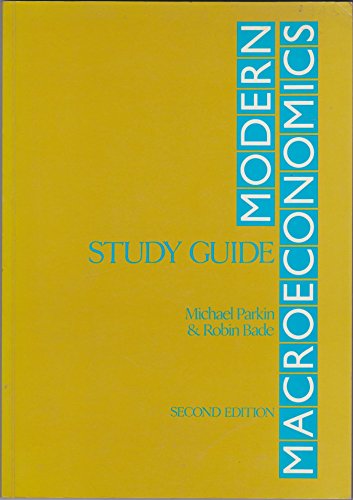 Modern Macroeconomics: Study Guide