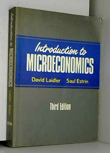 Imagen de archivo de Introduction to Microeconomics a la venta por AwesomeBooks