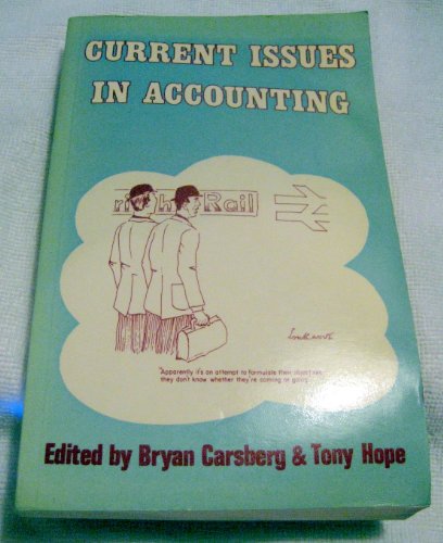 Stock image for Current Issues in Accounting for sale by Goldstone Books