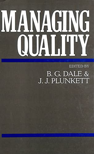 Imagen de archivo de Managing Quality a la venta por dsmbooks