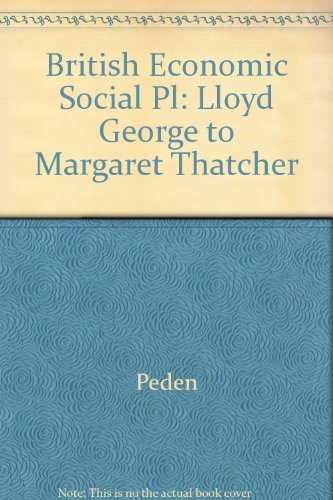 Beispielbild fr British Economic and Social Policy: Lloyd George to Margaret Thatcher zum Verkauf von WorldofBooks