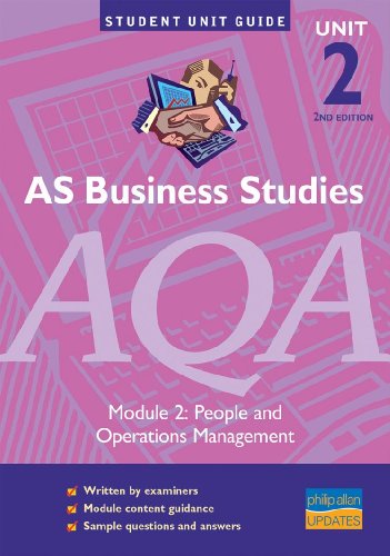 Beispielbild fr AS Business Studies AQA Unit 2: People and Operations Management 2ED Unit Guide (Student Unit Guides) zum Verkauf von AwesomeBooks