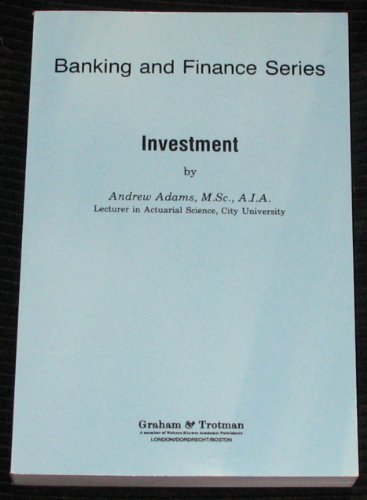 Stock image for Investment (Banking and Finance Series) for sale by WorldofBooks