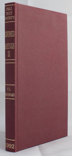 Beispielbild fr The Book of the Kindred Sayings (Translation of Samyutta-nikaya). Volume 3 : The Khanda book (Khandha-Vagga) zum Verkauf von Joseph Burridge Books