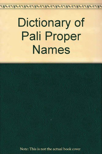 9780860133629: Dictionary of Pali Proper Names