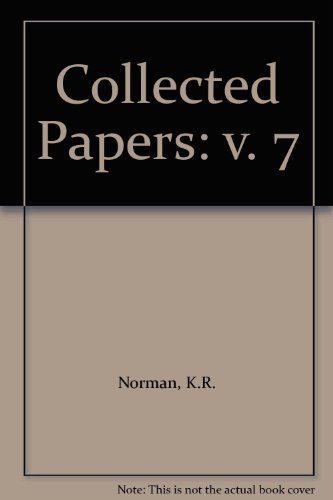 Beispielbild fr Collected Papers: v. 7 zum Verkauf von Books Puddle