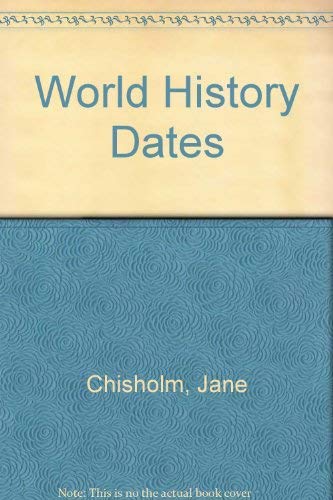 9780860209553: World History Dates