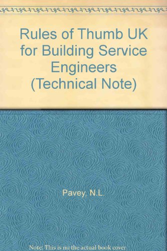 9780860224198: Rules of Thumb UK for Building Service Engineers