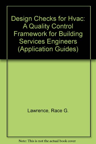 9780860225898: Design Checks for Hvac: A Quality Control Framework for Building Services Engineers (Application Guides S.)