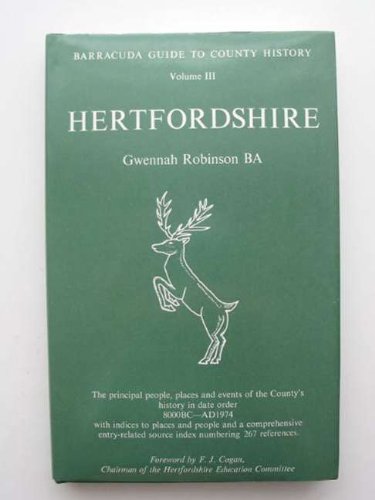 Stock image for Hertfordshire (Guides to County History S.) for sale by WorldofBooks