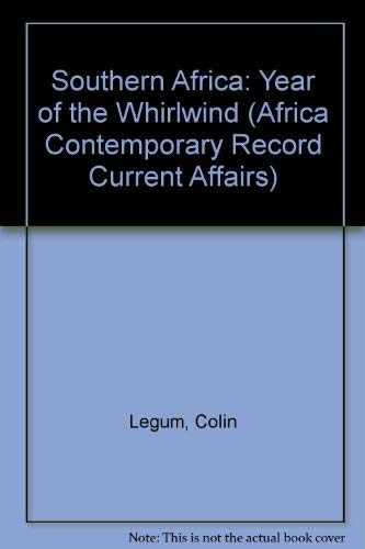 Stock image for Southern Africa: The Year of the Whirlwind for sale by Basler Afrika Bibliographien