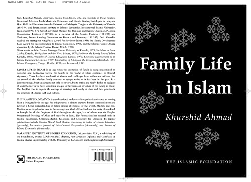 Beispielbild fr Family Life In Islam zum Verkauf von RIVERLEE BOOKS