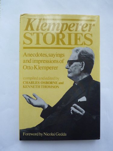 Beispielbild fr Klemperer Stories zum Verkauf von WorldofBooks