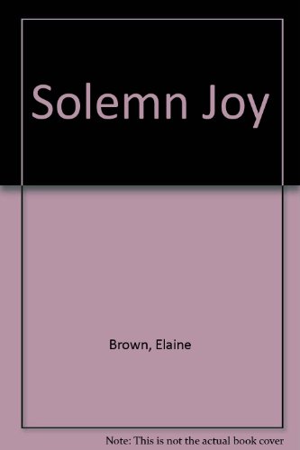 9780860653547: Solemn Joy