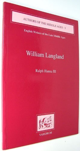 9780860783824: William Langland: v. 3 (Authors of the Middle Ages: English Writers of the Late Middle Ages)