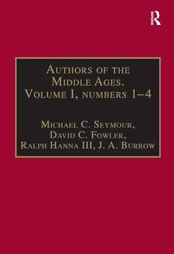 Beispielbild fr Authors of the Middle Ages: English Writers of the Late Middle Ages, Vol. 1: nos 1-4 (Volume 1) zum Verkauf von Anybook.com