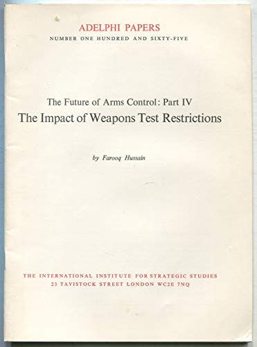 Beispielbild fr The Future of Arms Control zum Verkauf von Better World Books