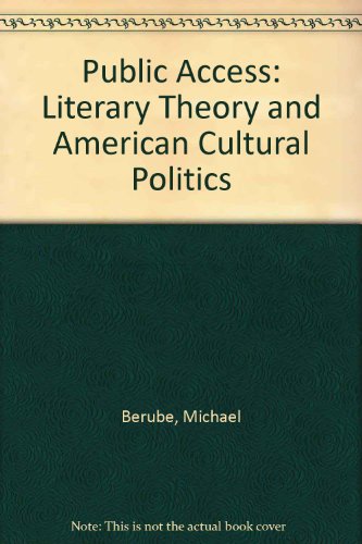 9780860914242: Public Access: Literary Theory and American Cultural Politics