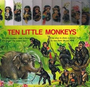 9780861122592: Ten Little Monkeys: Counting Book