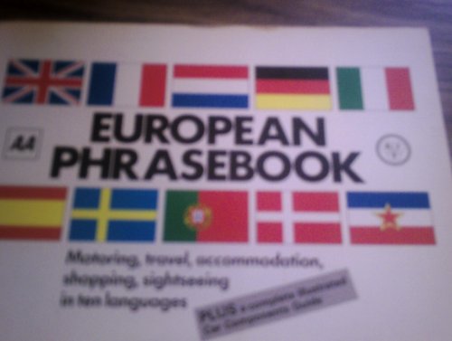 9780861452095: Aa European Phrasebook