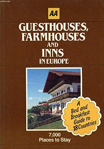 Stock image for AA Guesthouses and Inns in Europe for sale by Wonder Book